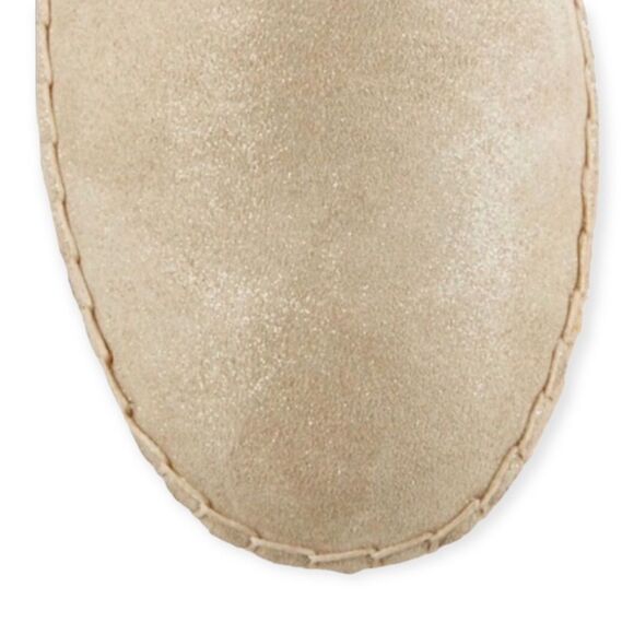 Marc Fisher Metallic Leather Espadrilles Slip On Hemp Wrap Loafers - Picture 3 of 4